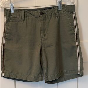 GAP Olive Green Women's Bermuda Shorts with Side Stripe